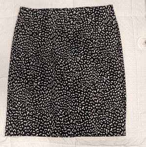 Michael Kors Black & White Pencil Skirt Sz M